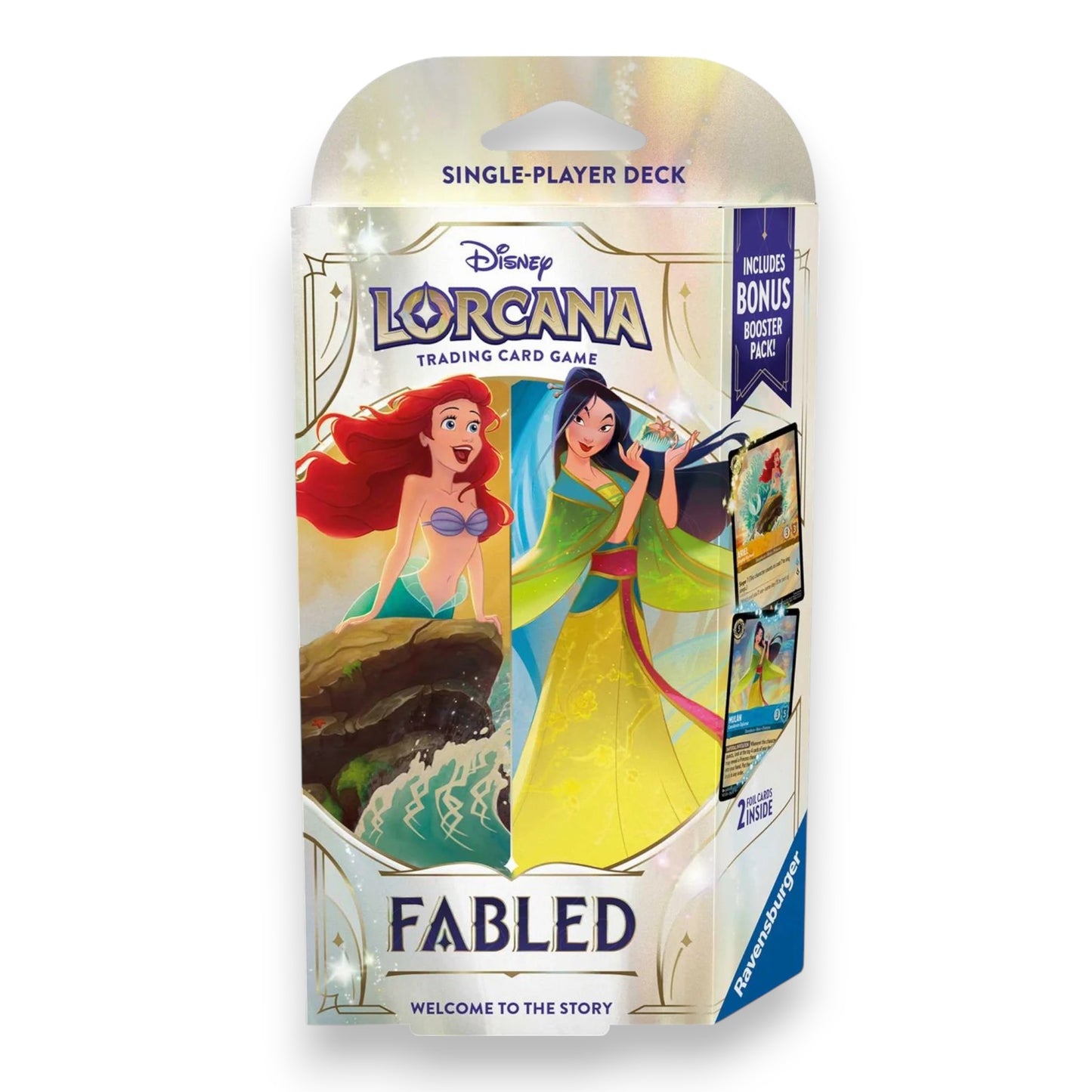 Disney Lorcana Trading Card Game - Fabled Starter Deck Ariel & Mulan - Set 9