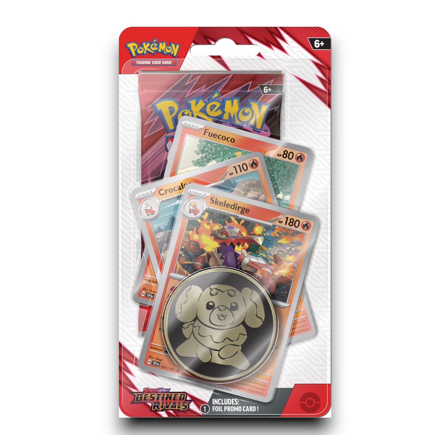 Pokémon TCG S&V 10 Destined Rivals Checklane Blister Skeledirge