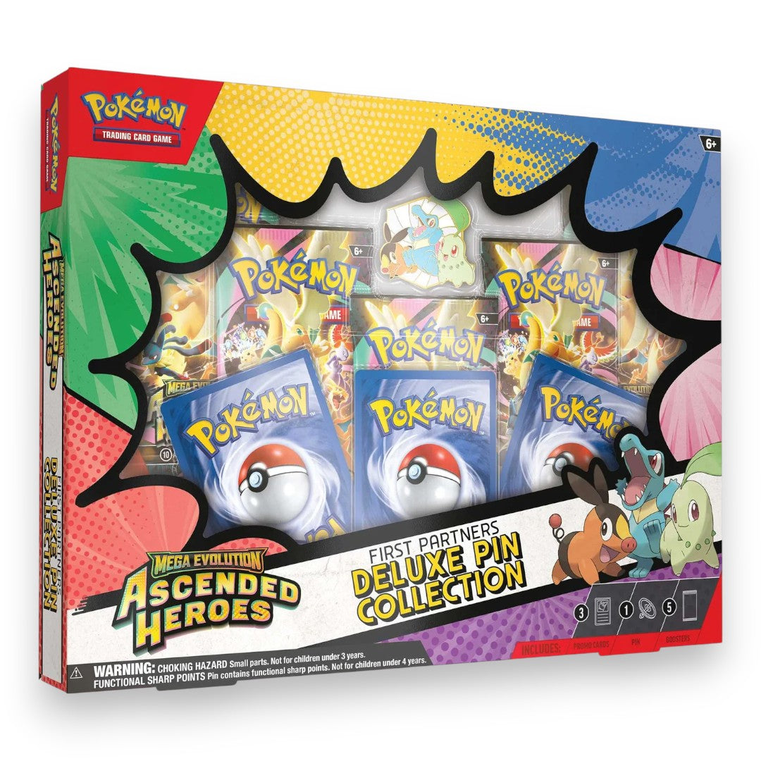 Pokémon TCG: Mega Evolution Ascended Heroes - First Partners Deluxe Pin Collection