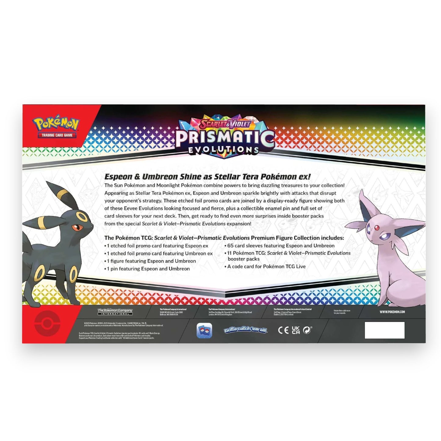 Pokémon TCG: Scarlet & Violet 8.5 Prismatic Evolutions - Premium Figure Collection