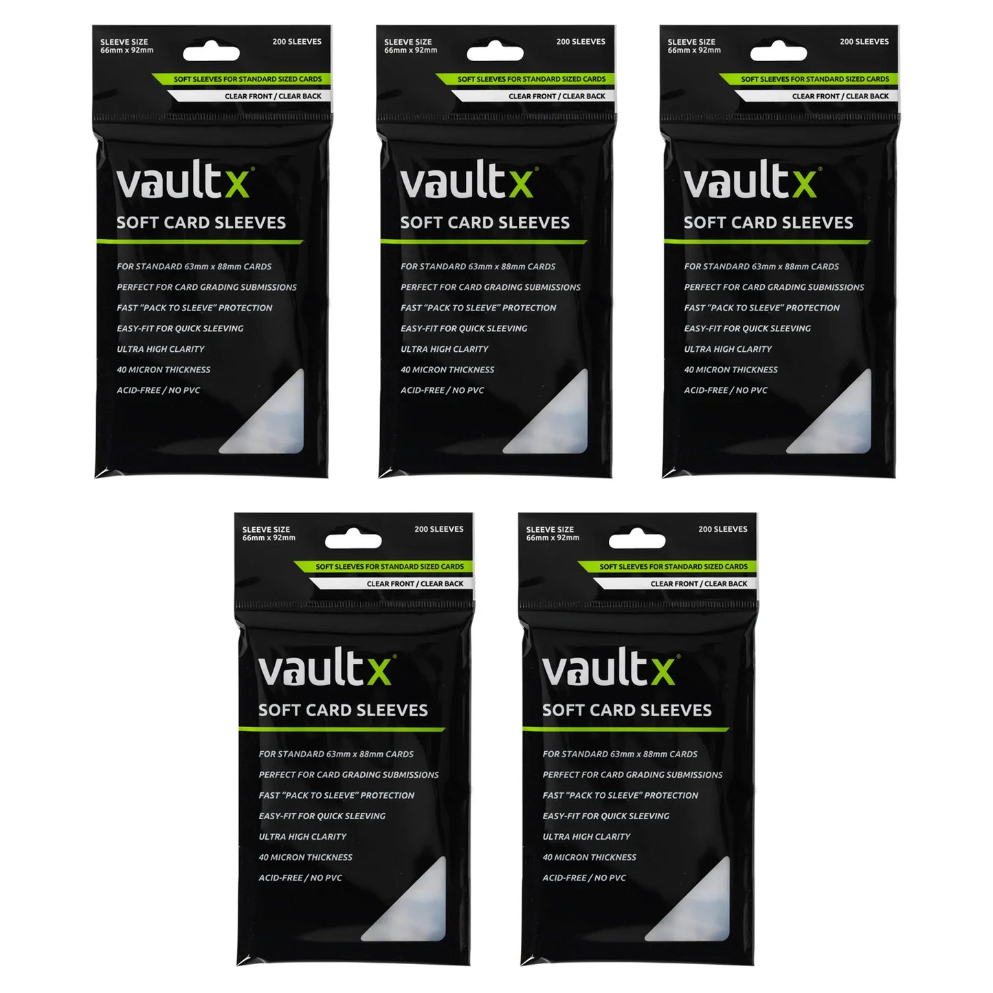 Vault X Soft Card Sleeves