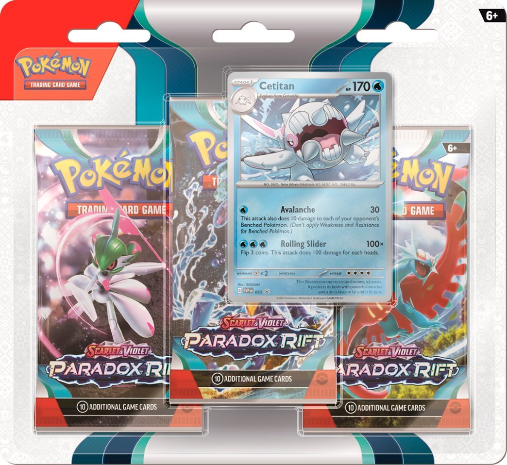 Pokémon TCG: Scarlet & Violet-Paradox Rift Triple Blister Pack Arctibax/Cetitan