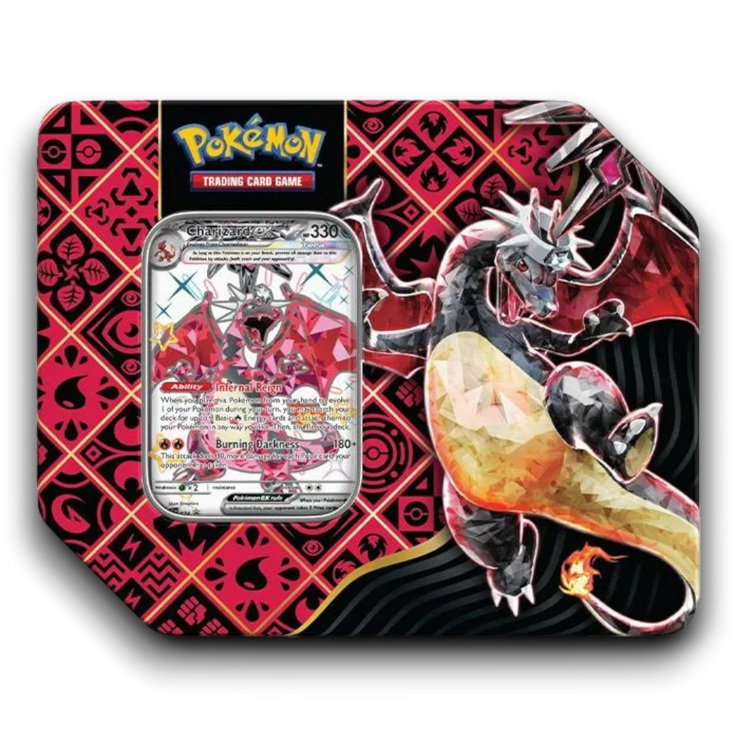 Pokémon Scarlet & Violet - Paldean Fates - Shiny Tera Charizard -  7" Ex Tin