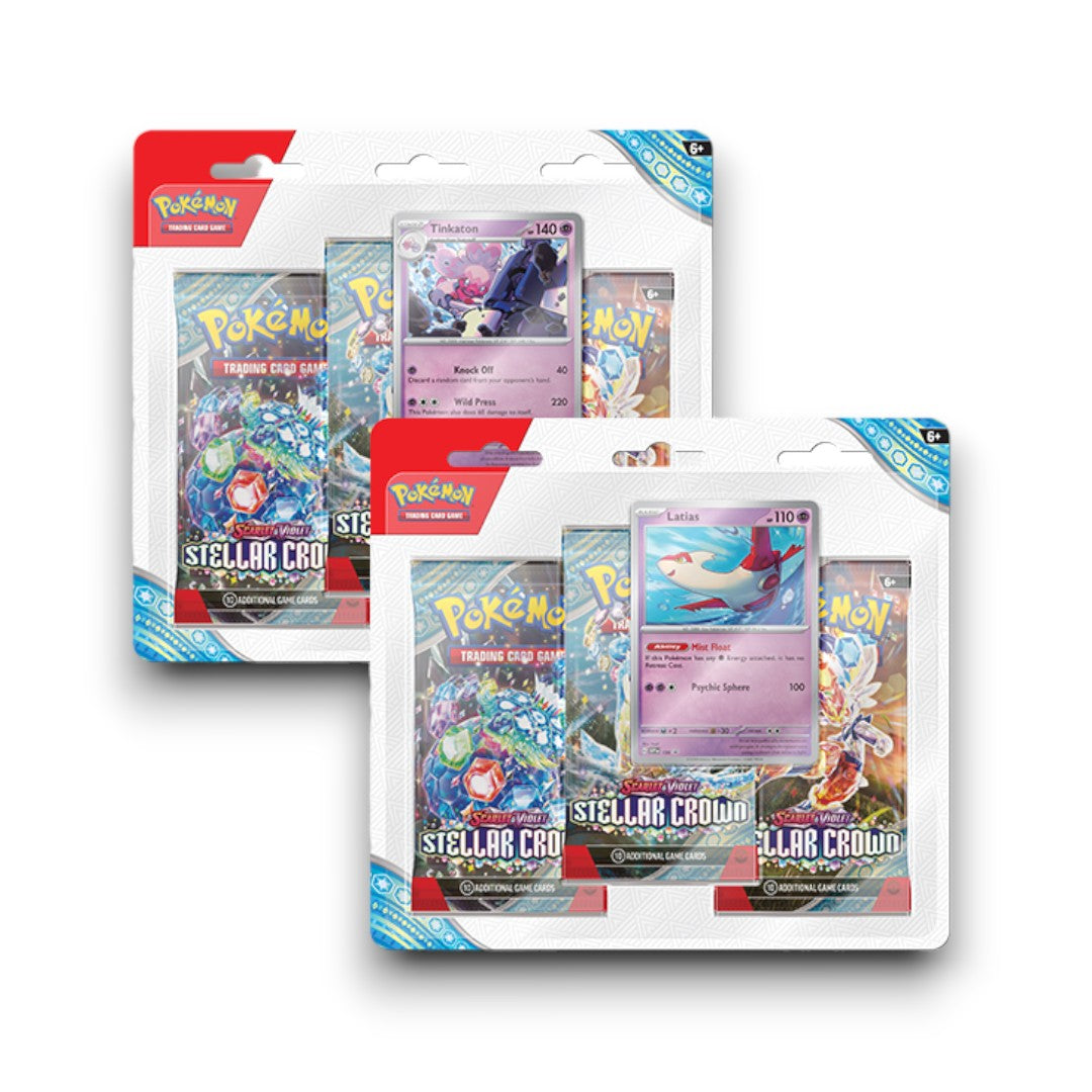 Pokémon TCG S&V 7 Stellar Crown Triple Blister - Tinkaton & Latias