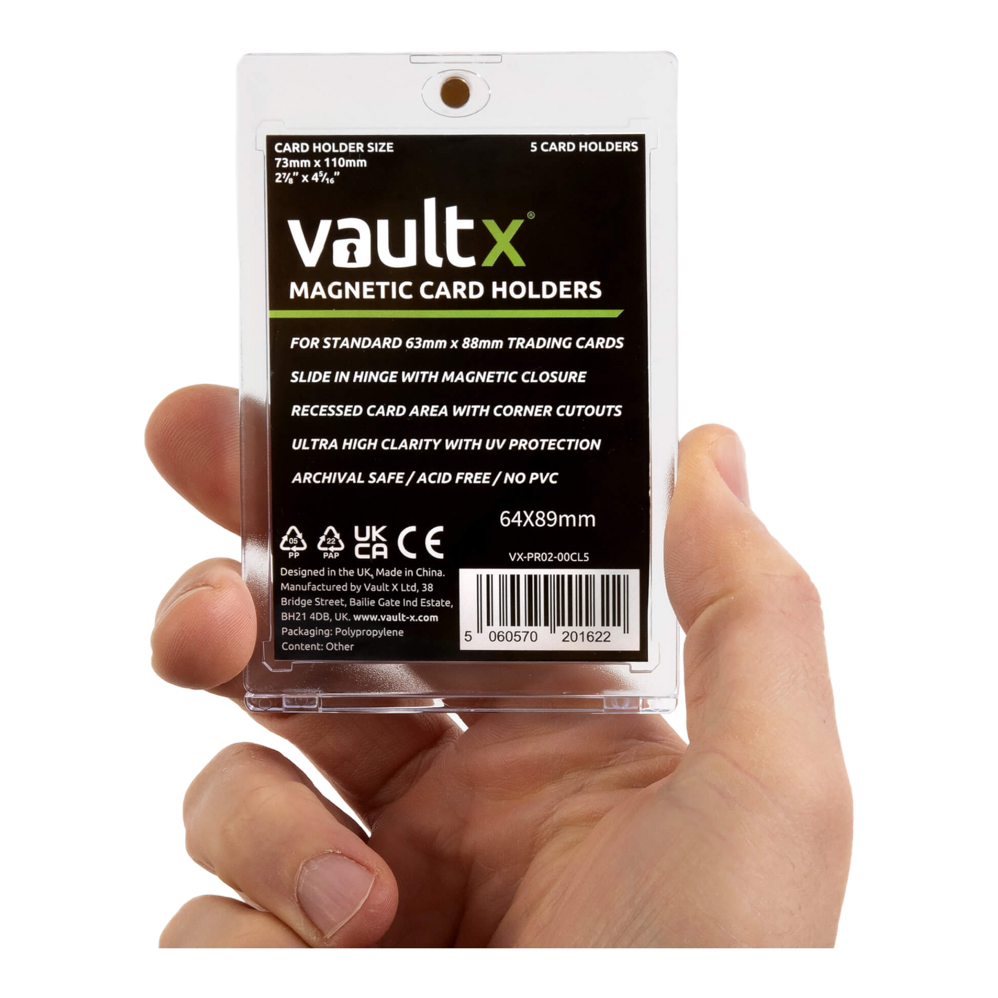 Vault X Magnetic Card Holders 35pt (5 Pack)