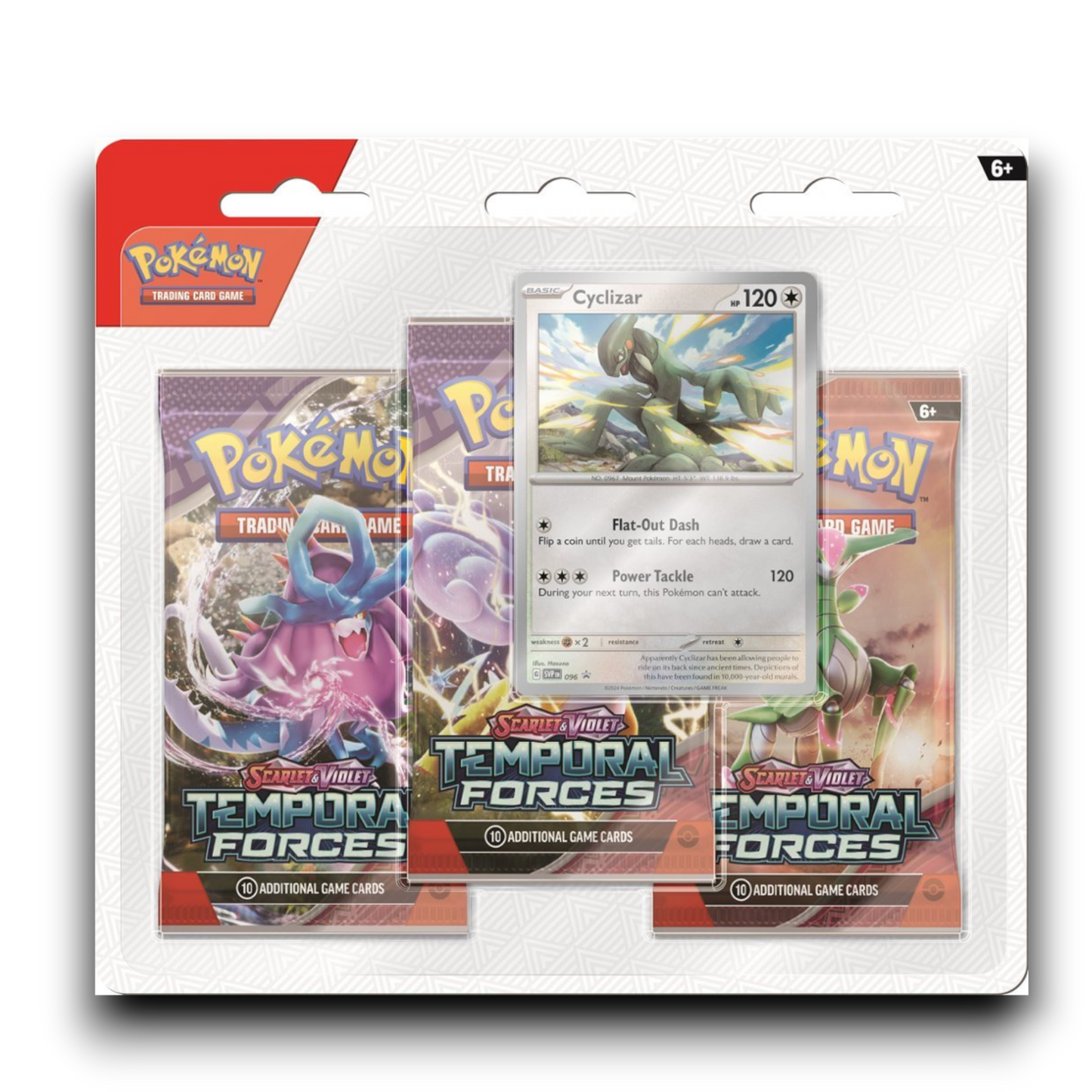 Pokémon TCG SV5 Temporal Forces 3 Pack Blister - Cyclizar