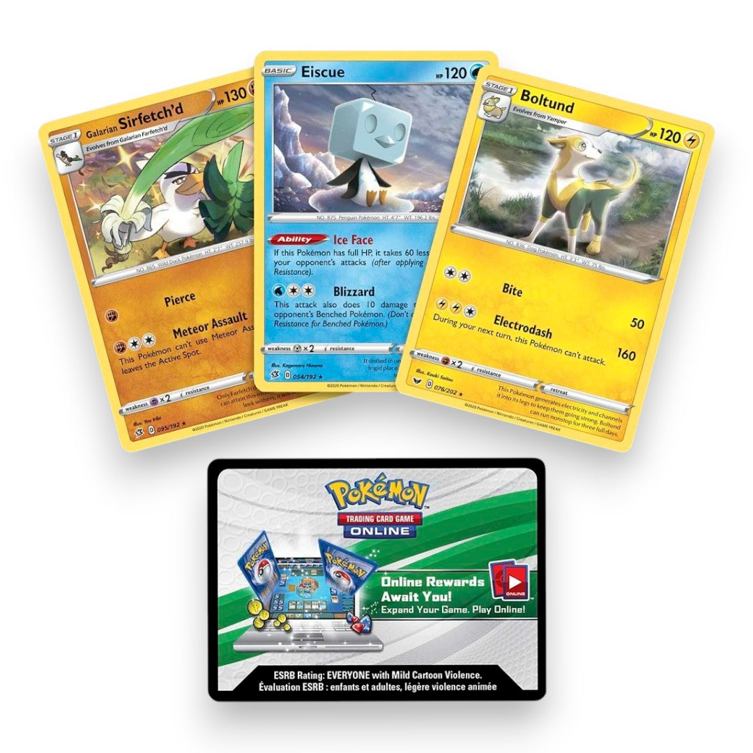 Pokémon TCG: Knock Out Collection (Boltund, Eiscue & Galarian Sirfetch'd)
