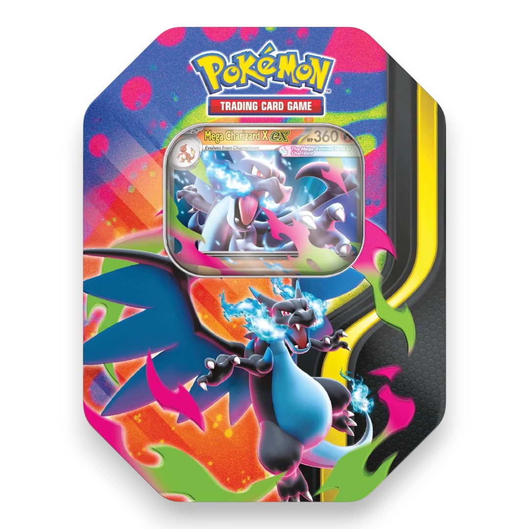 Pokémon TCG: Mega Charizard ex Tin - Mega Charizard X