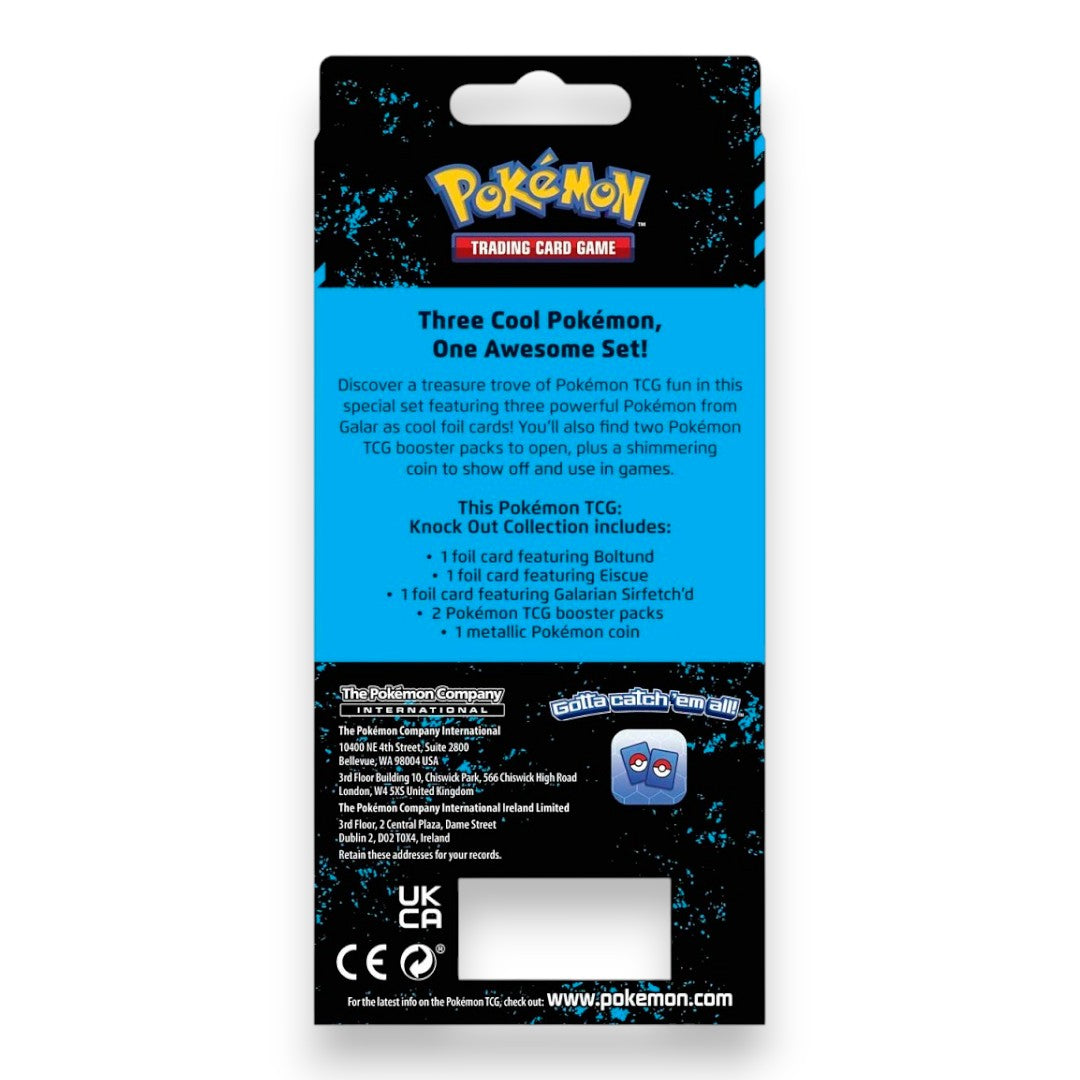 Pokémon TCG: Knock Out Collection (Boltund, Eiscue & Galarian Sirfetch'd)
