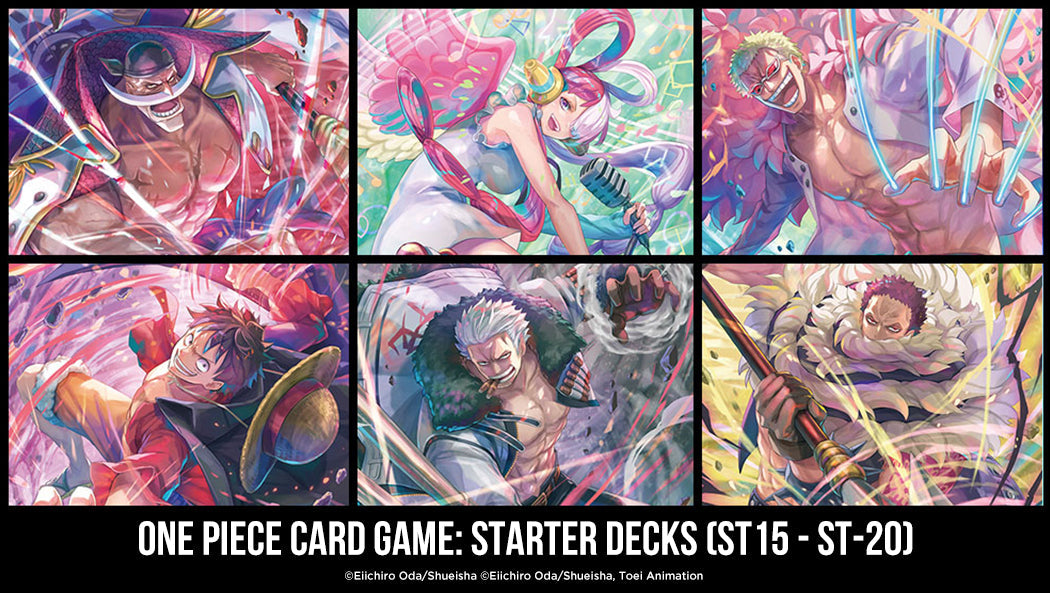 One Piece Card Game: Starter Deck (ST 15 - ST 20) Deck Bundle