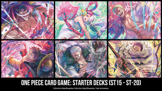 One Piece Card Game: Starter Deck (ST 15 - ST 20) Deck Bundle