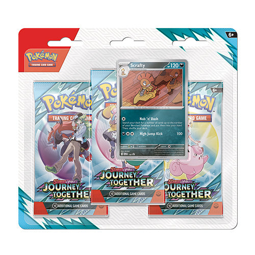 Pokémon TCG S&V 9 Journey Together Triple Blister Scrafty