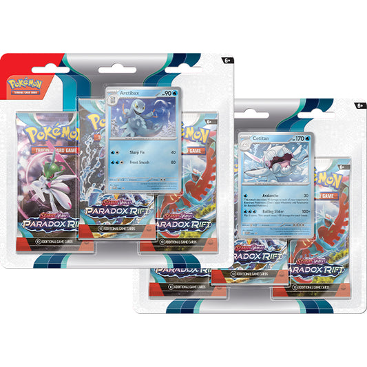 Pokémon TCG: Scarlet & Violet-Paradox Rift Triple Blister Pack Arctibax/Cetitan