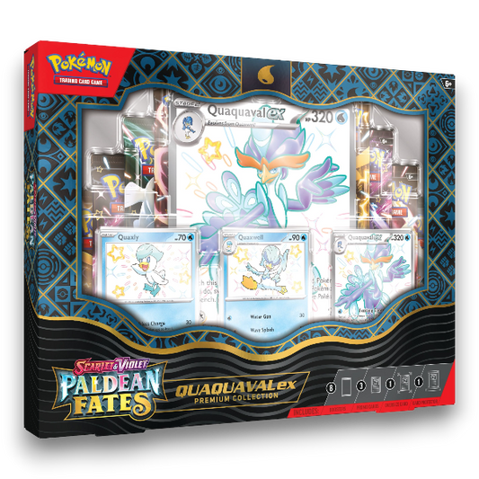 Pokémon TCG: Scarlet & Violet 4.5 Paldean Fates Premium Collection Box - Quaquaval