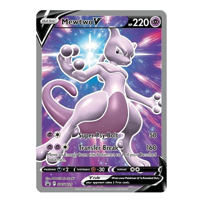 Pokemon - Sword & Shield - SWSH Black Star Promos - Mewtwo V - SWSH229