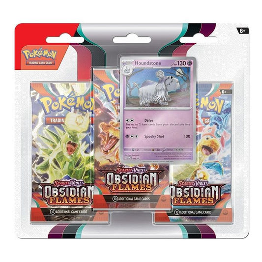 SV3 Obsidian Flames Triple Blister Pack - Houndstone