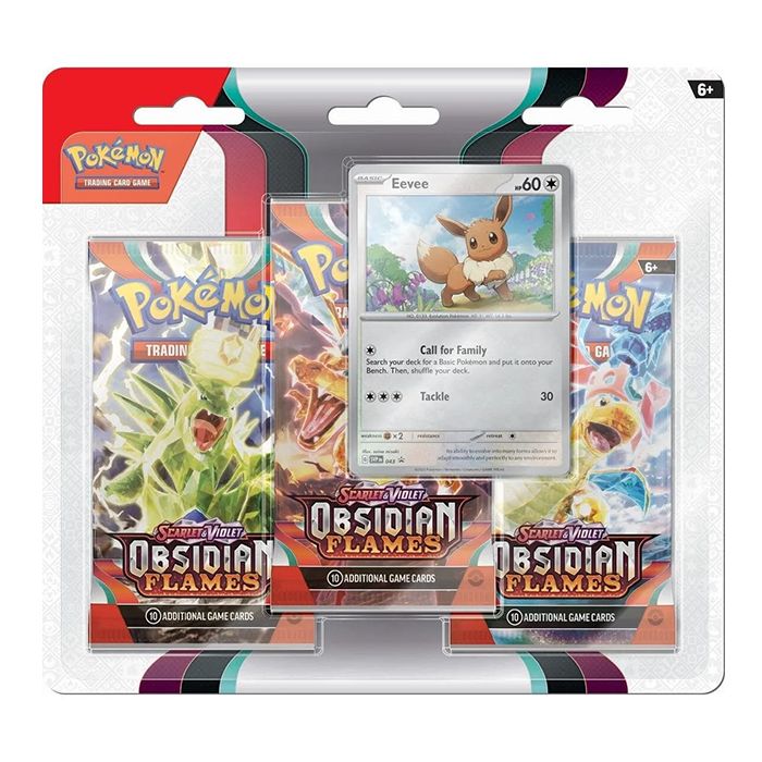 SV3 Obsidian Flames Triple Blister Pack - Eevee