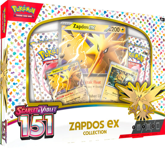 SV Pokemon 151 Zapdos EX Collection Box