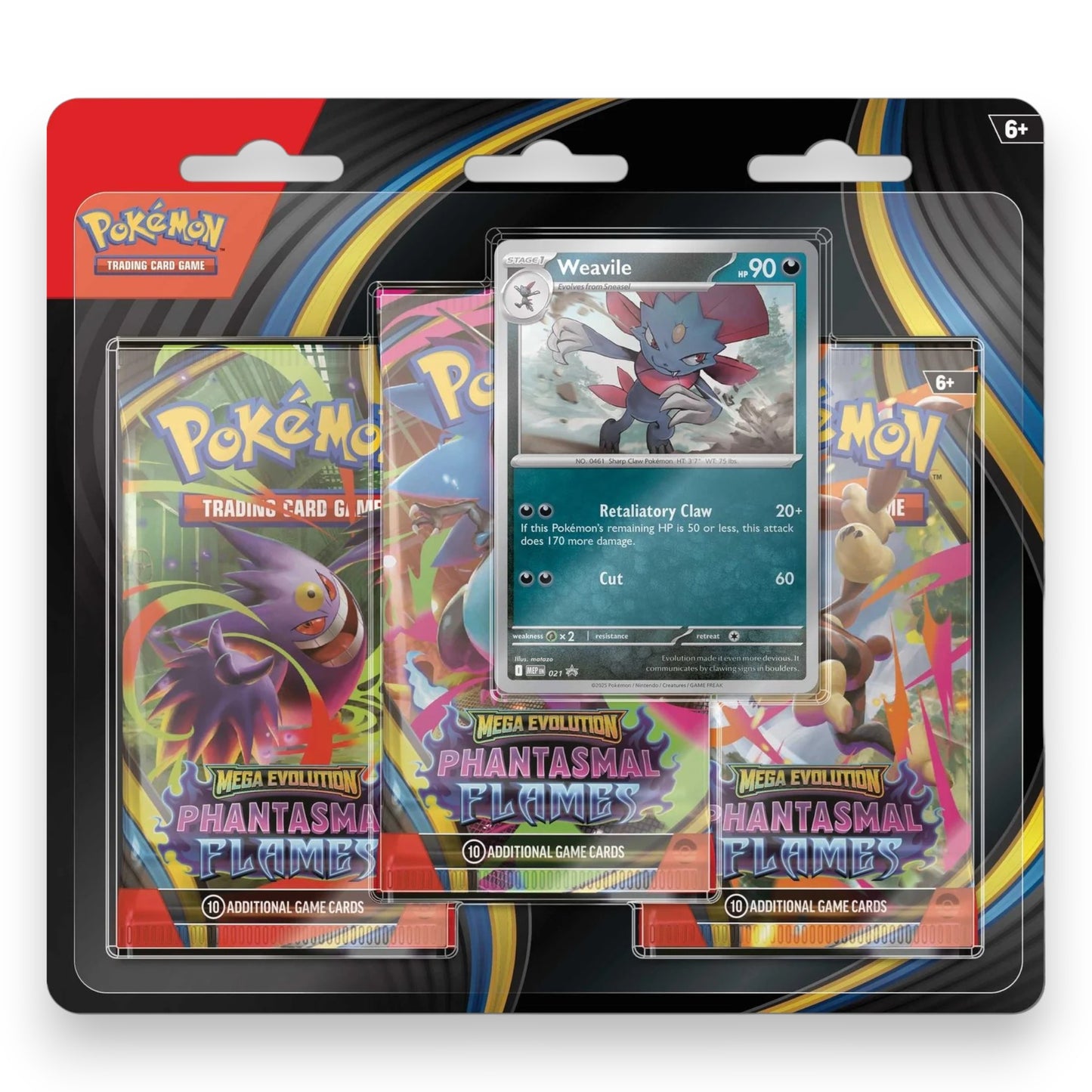 Pokémon TCG: Mega Evolution Phantasmal Flames - Triple Blister Weavile