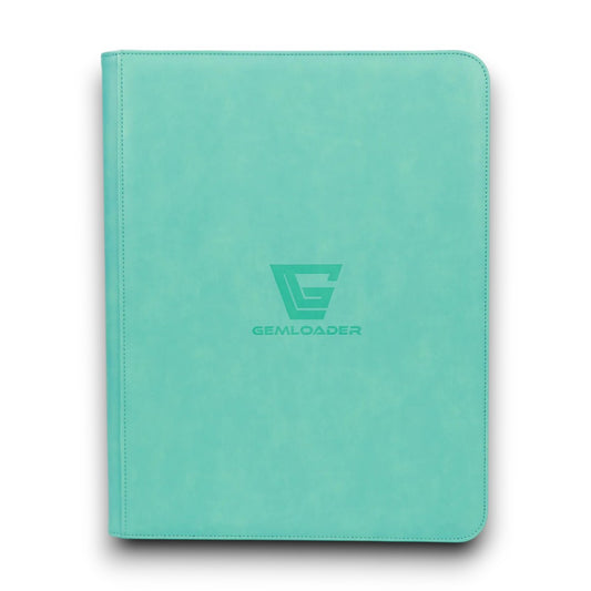 Premium 3''X4'' Toploader fit collector's binder [216 pockets 3X3] Tiffany Blue