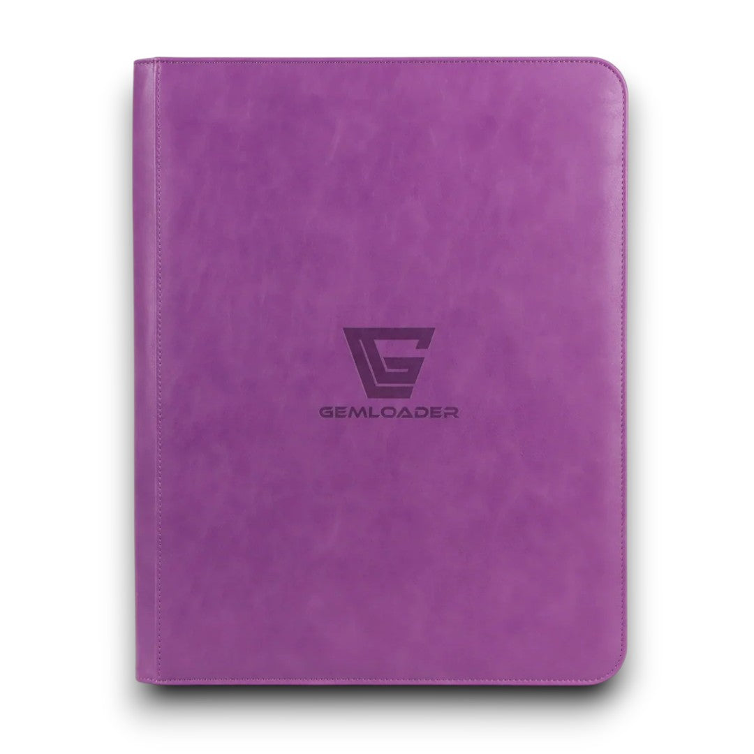 Premium 3''X4'' Toploader fit collector's binder [216 pockets 3X3] Purple