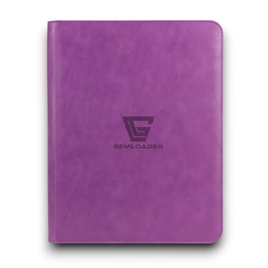 Premium 3''X4'' Toploader fit collector's binder [216 pockets 3X3] Purple