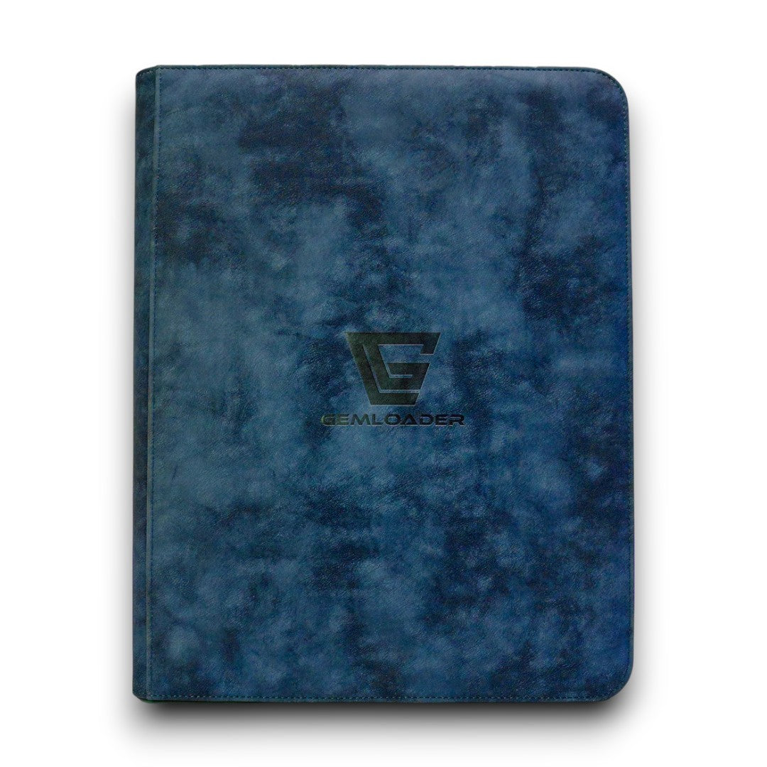 Premium 3''X4'' Toploader fit collector's binder [216 pockets 3X3] Blue
