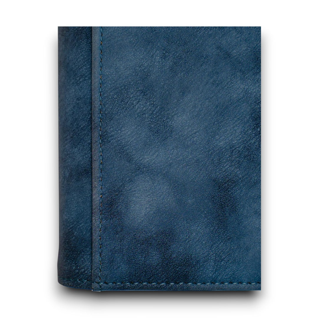 Premium 3''X4'' Toploader fit collector's binder [216 pockets 3X3] Blue