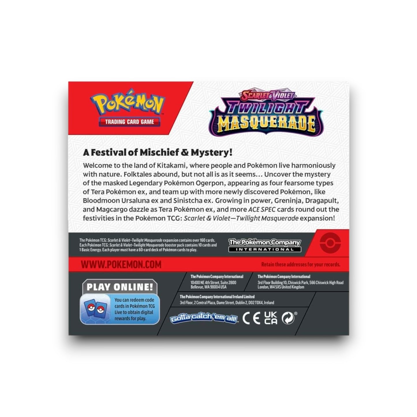 Pokémon TCG SV6 Twilight Masquerade Booster Box