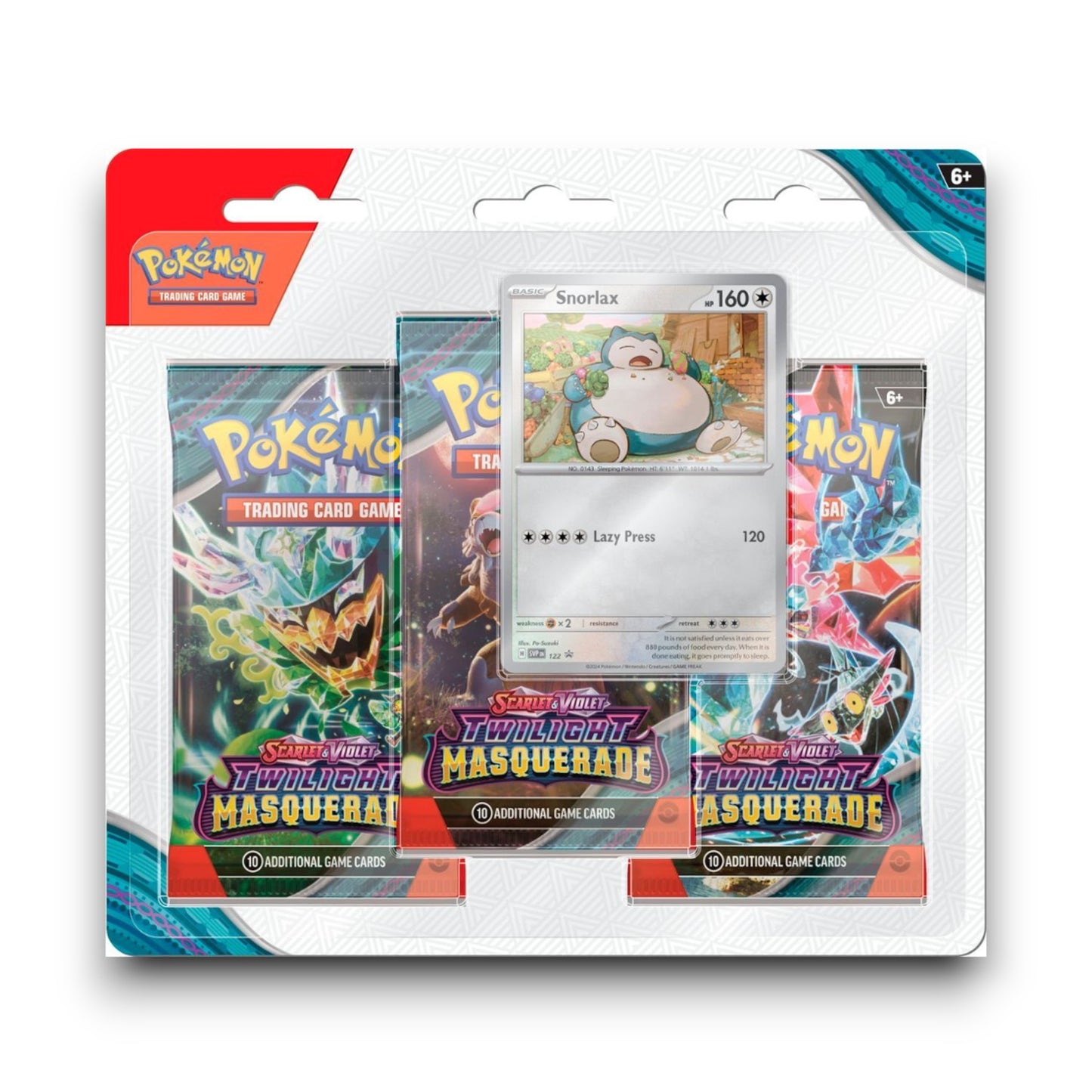 Pokémon TCG SV6 Twilight Masquerade Triple Blister Snorlax